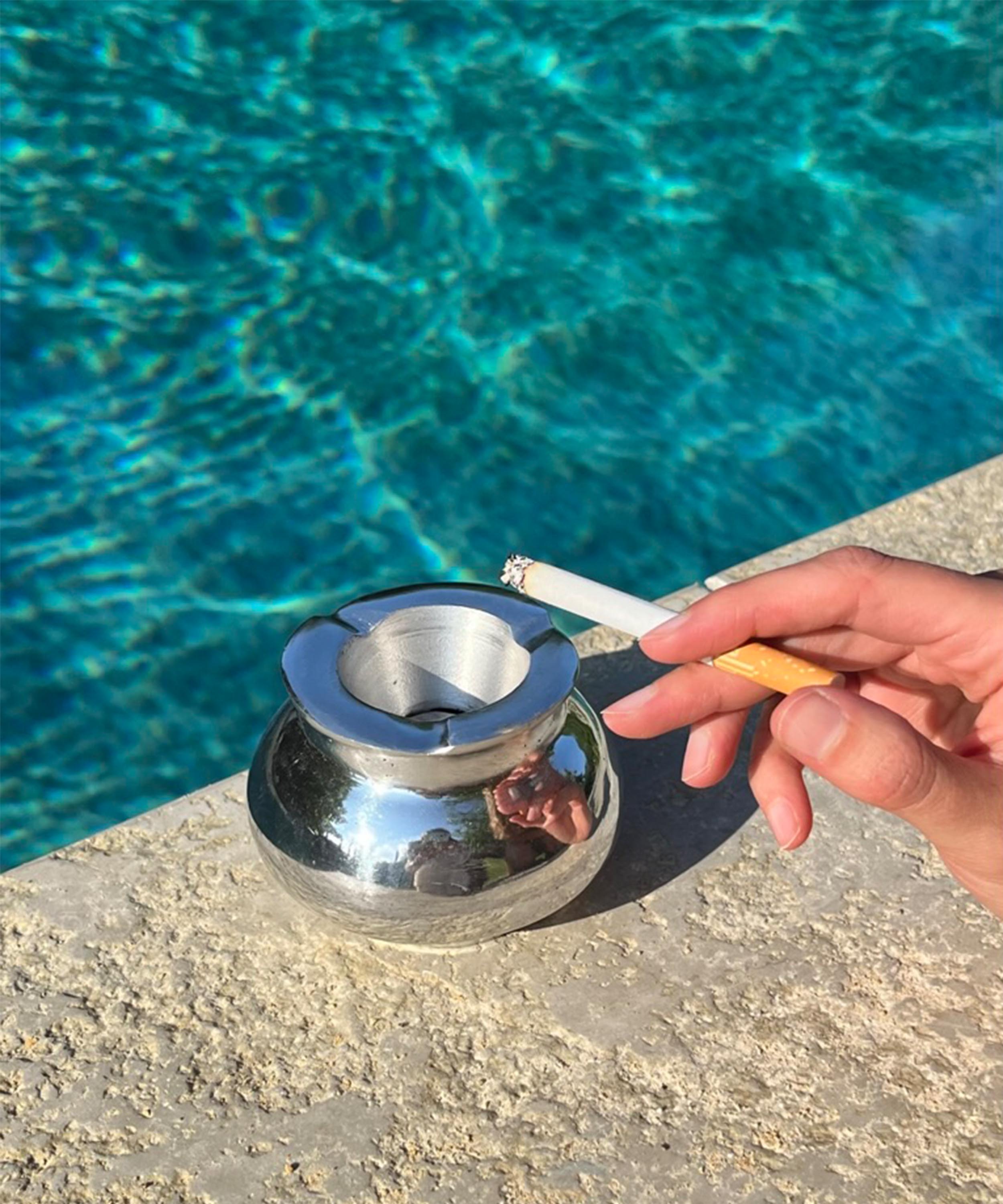 The chrome ashtray