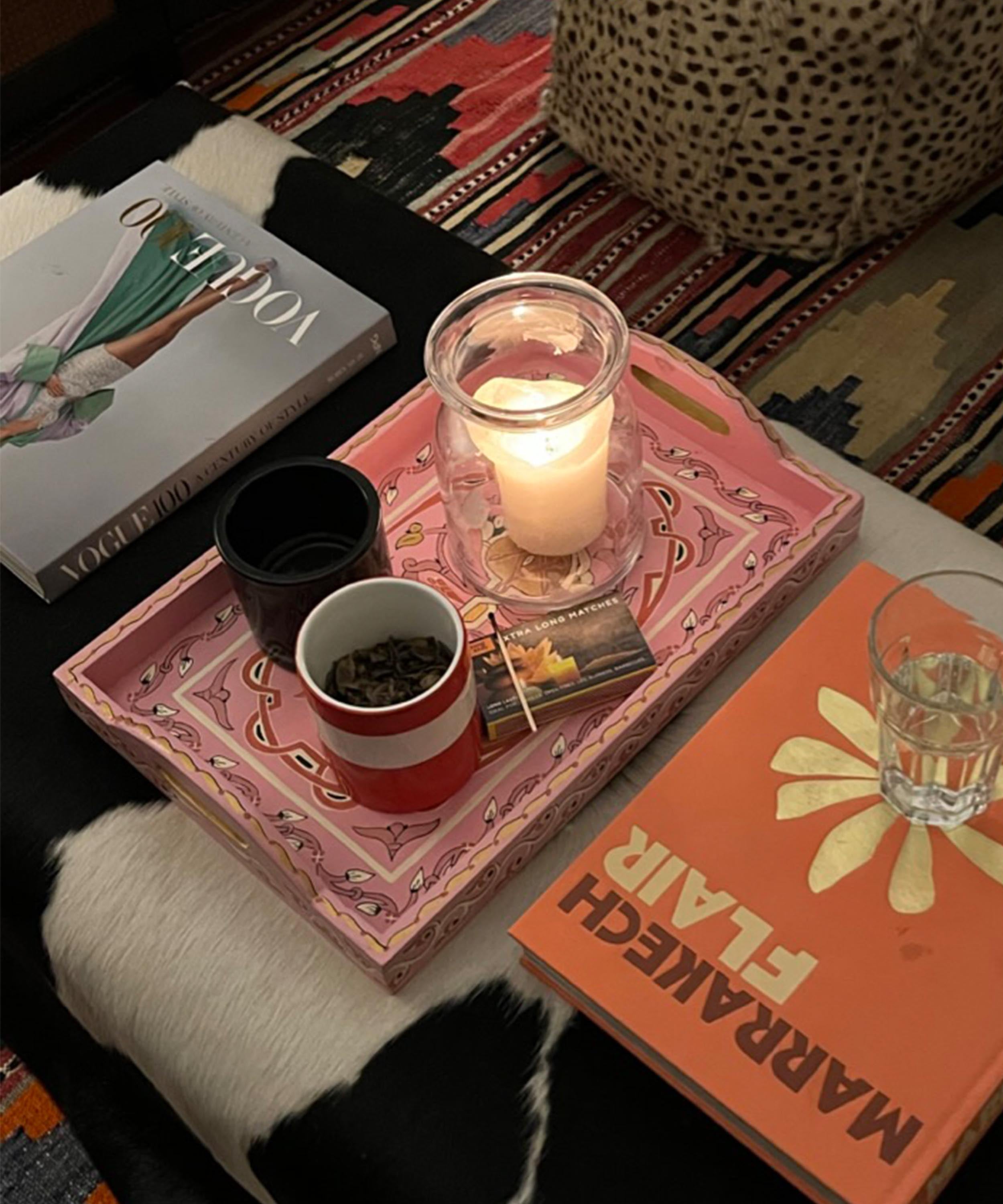 The pink majorelle tray