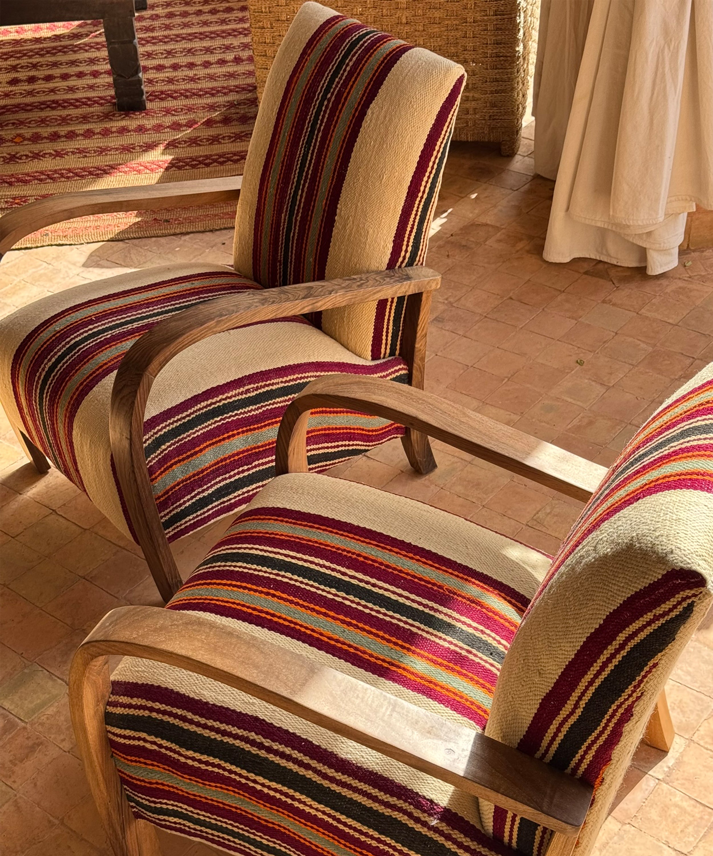 The nomad armchairs