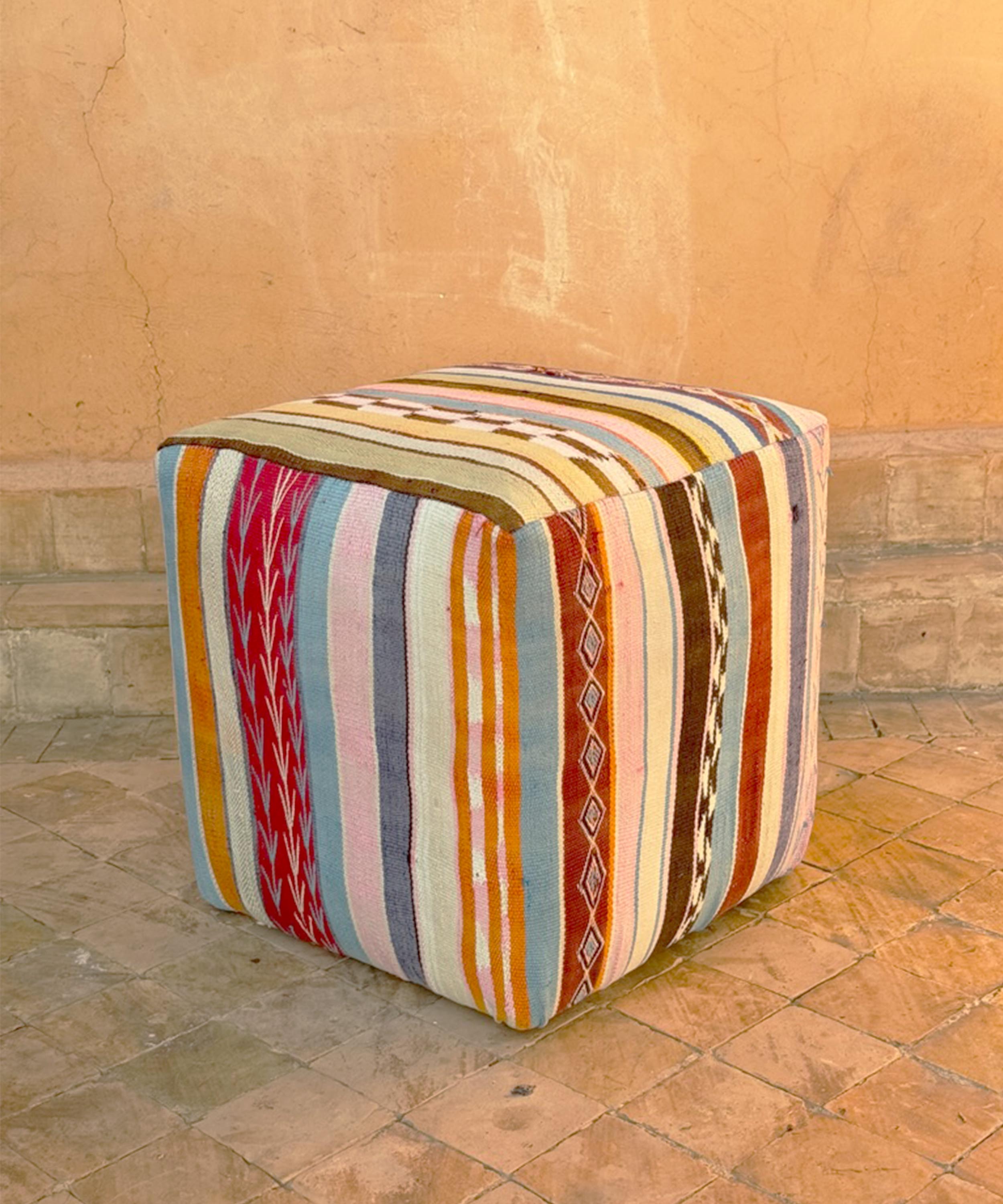 The cube pouffe