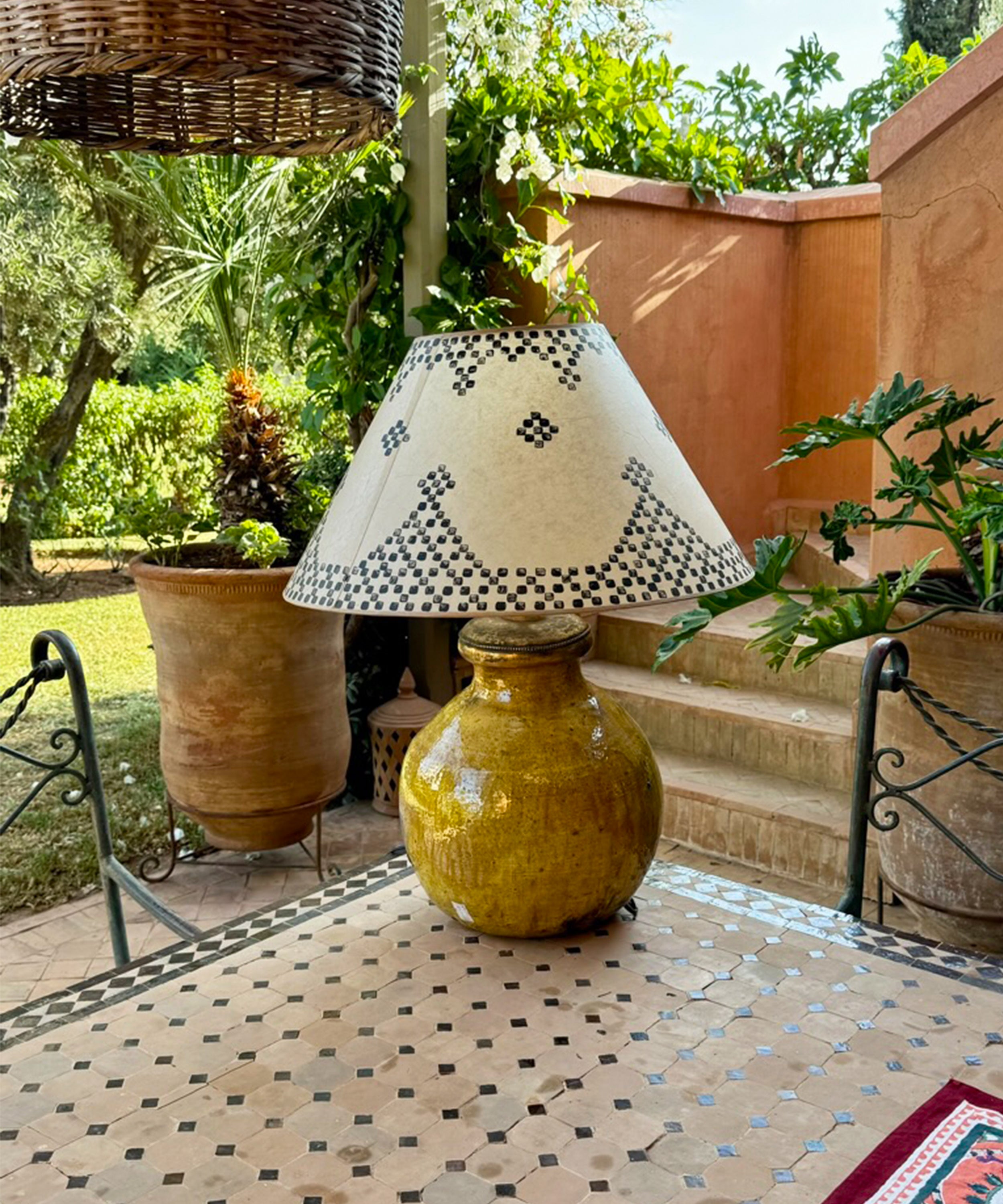 The handpainted lampshade, large