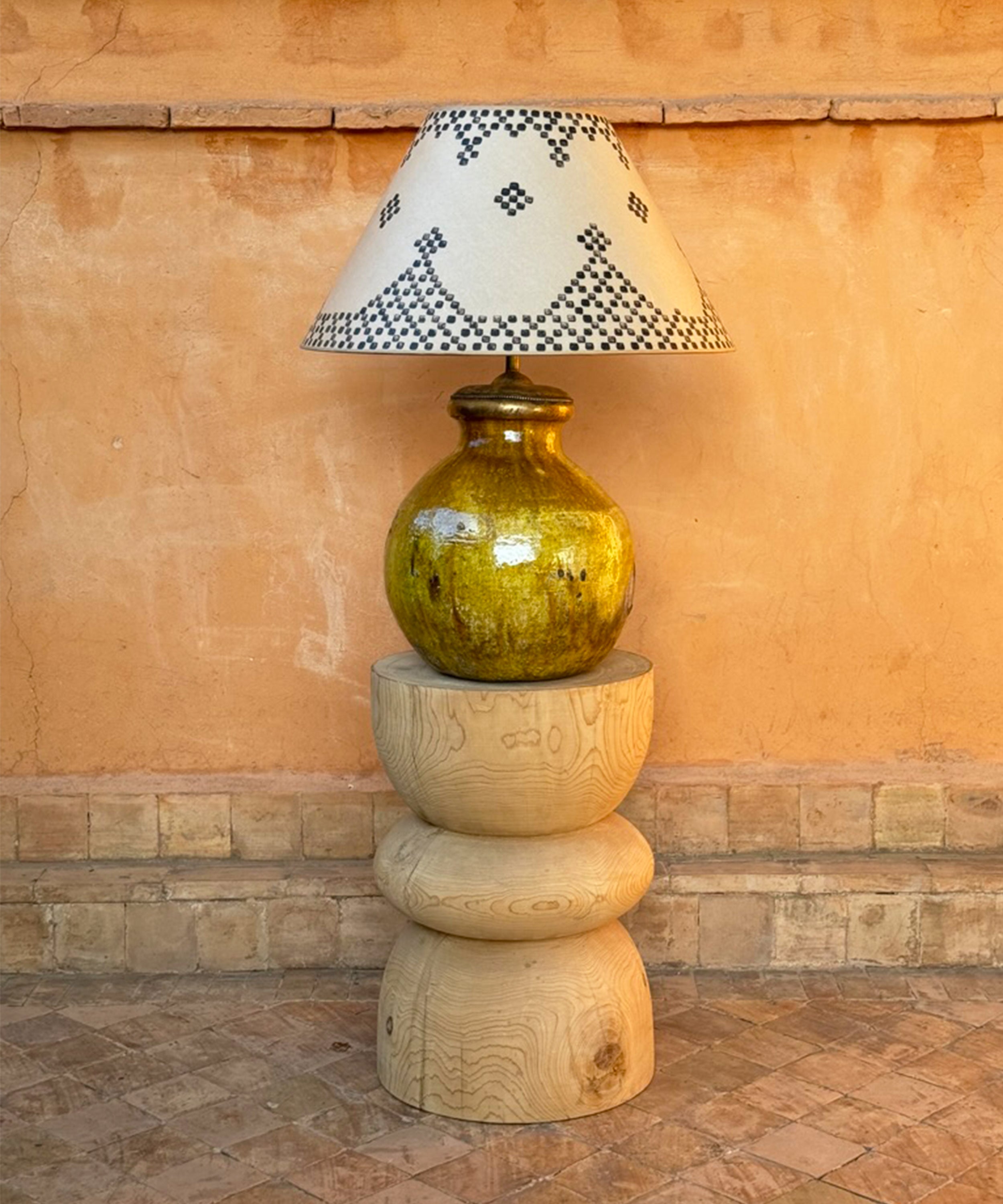 The handpainted lampshade, large