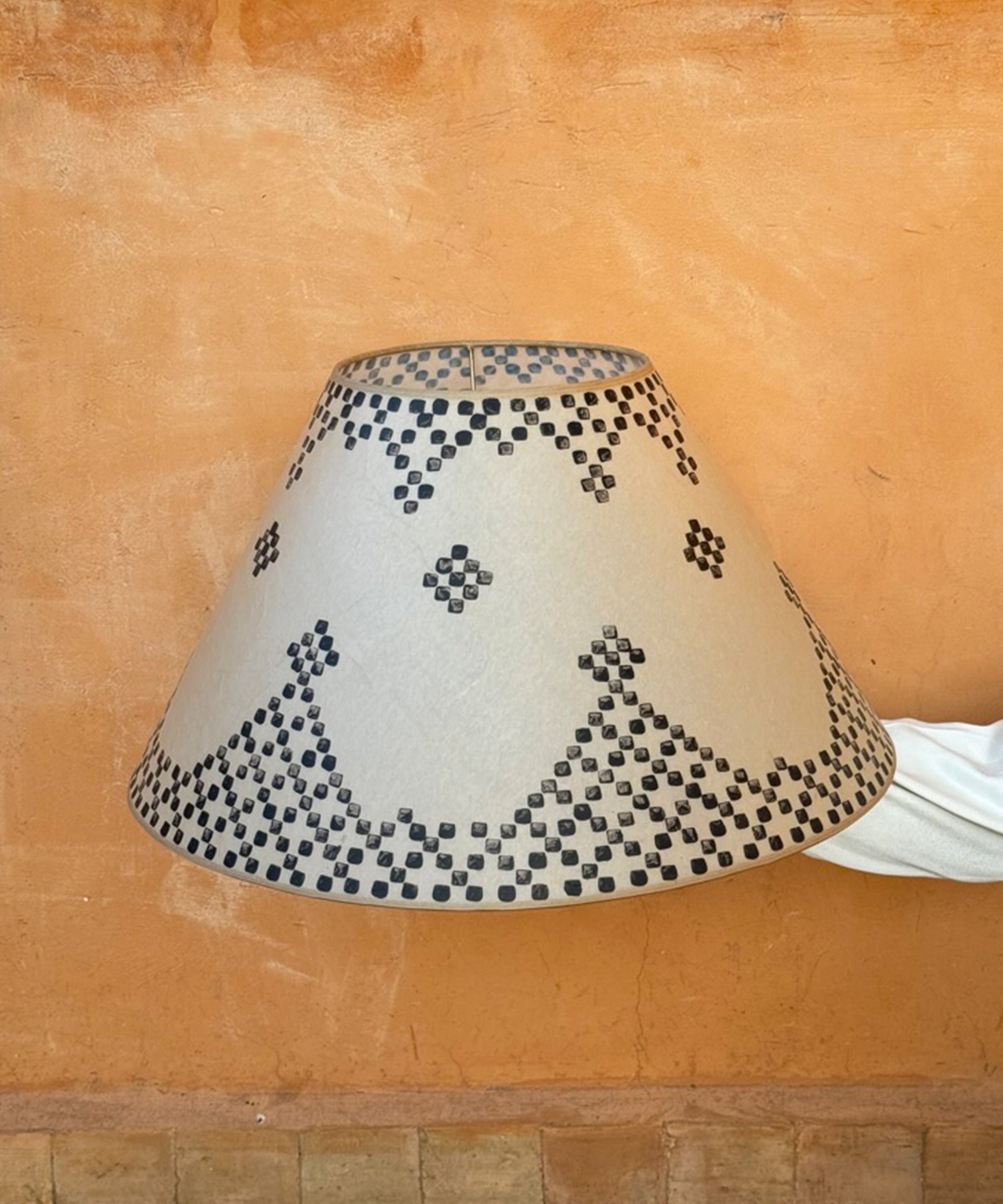 The handpainted lampshade, large