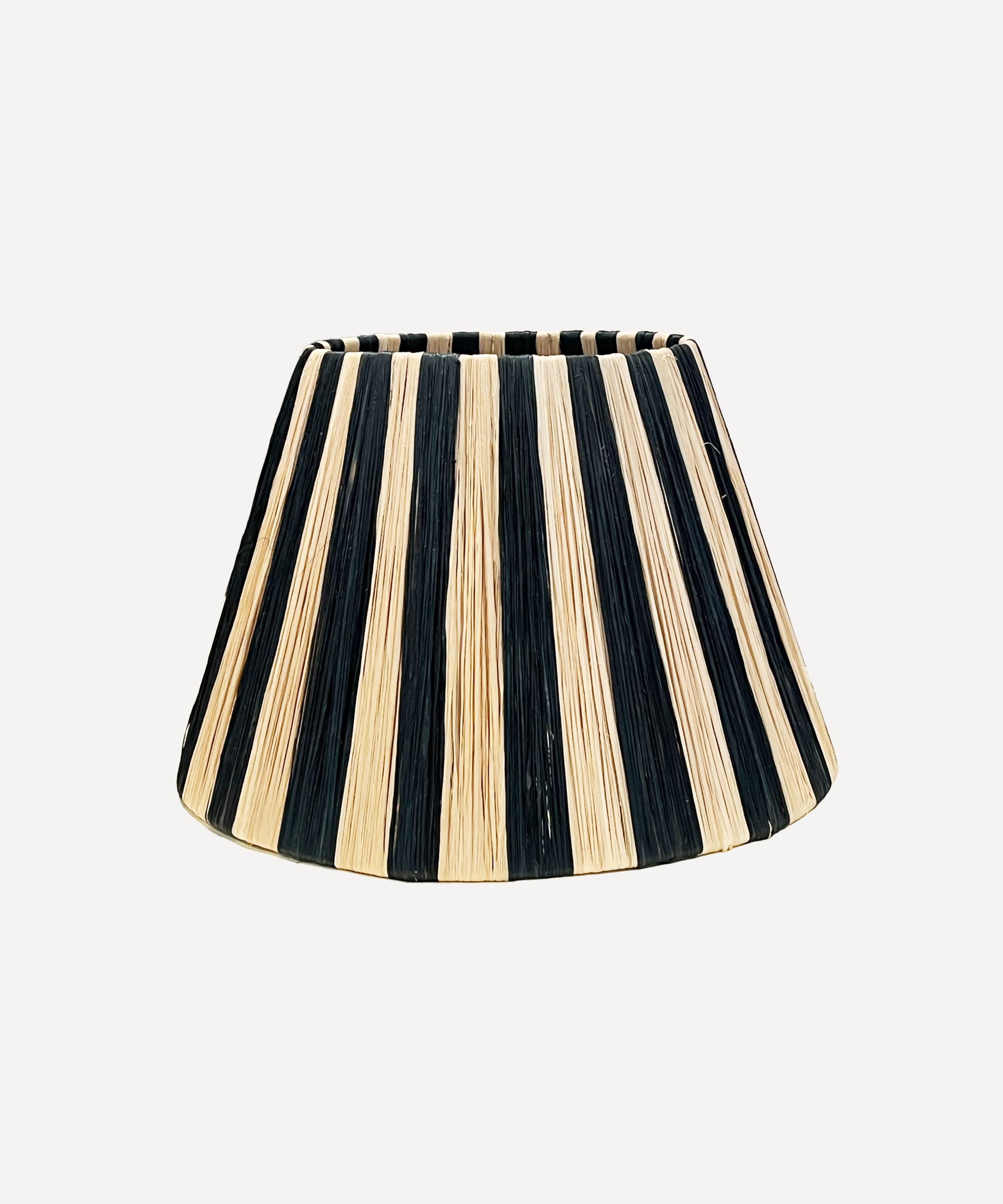 The tangier raffia lampshade, black