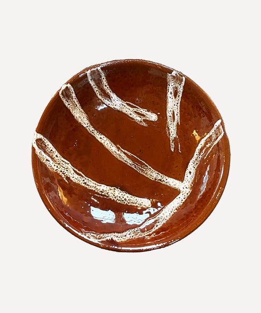 Pedestal Bowl, Terracotta 05