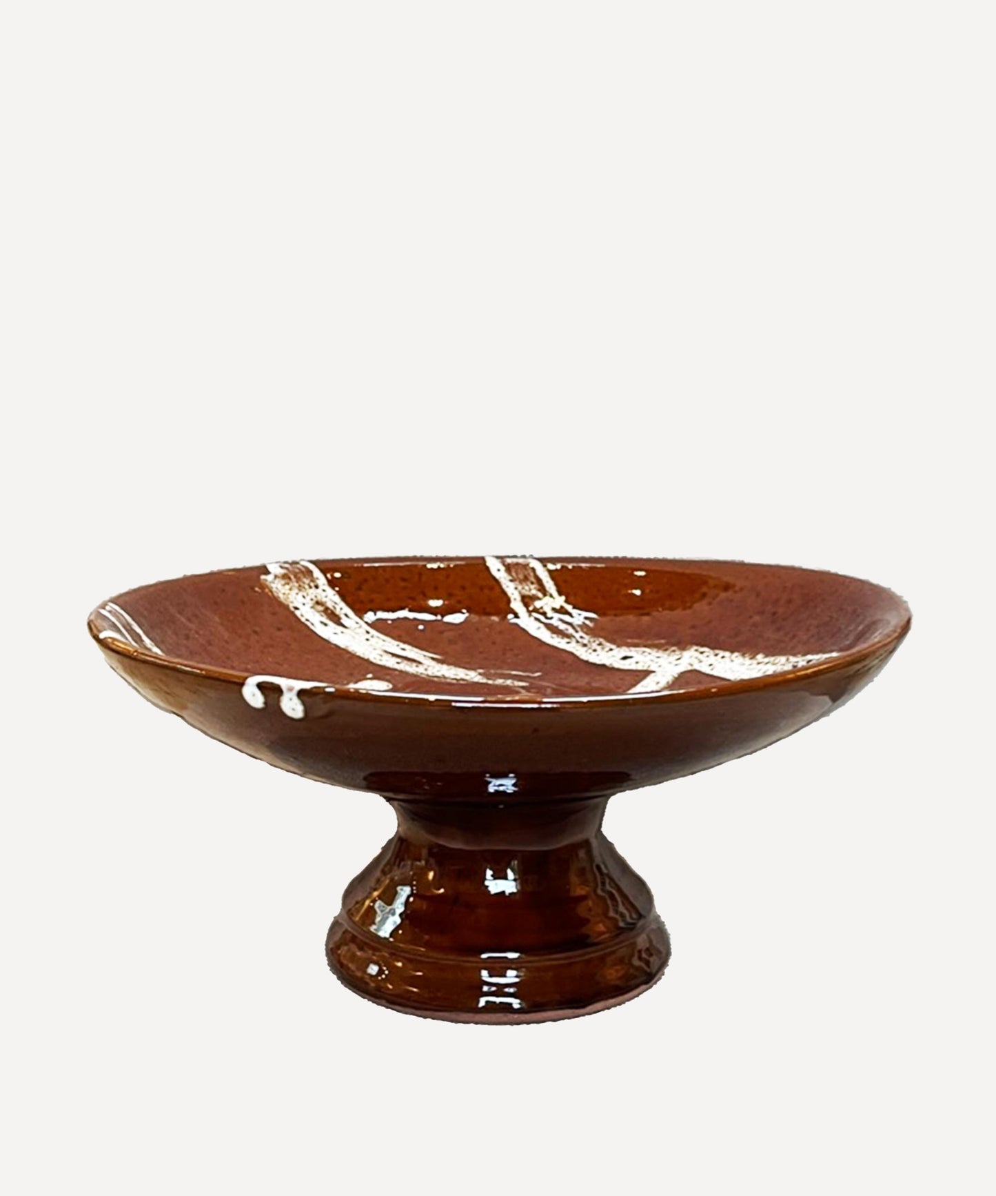 Pedestal Bowl, Terracotta 05