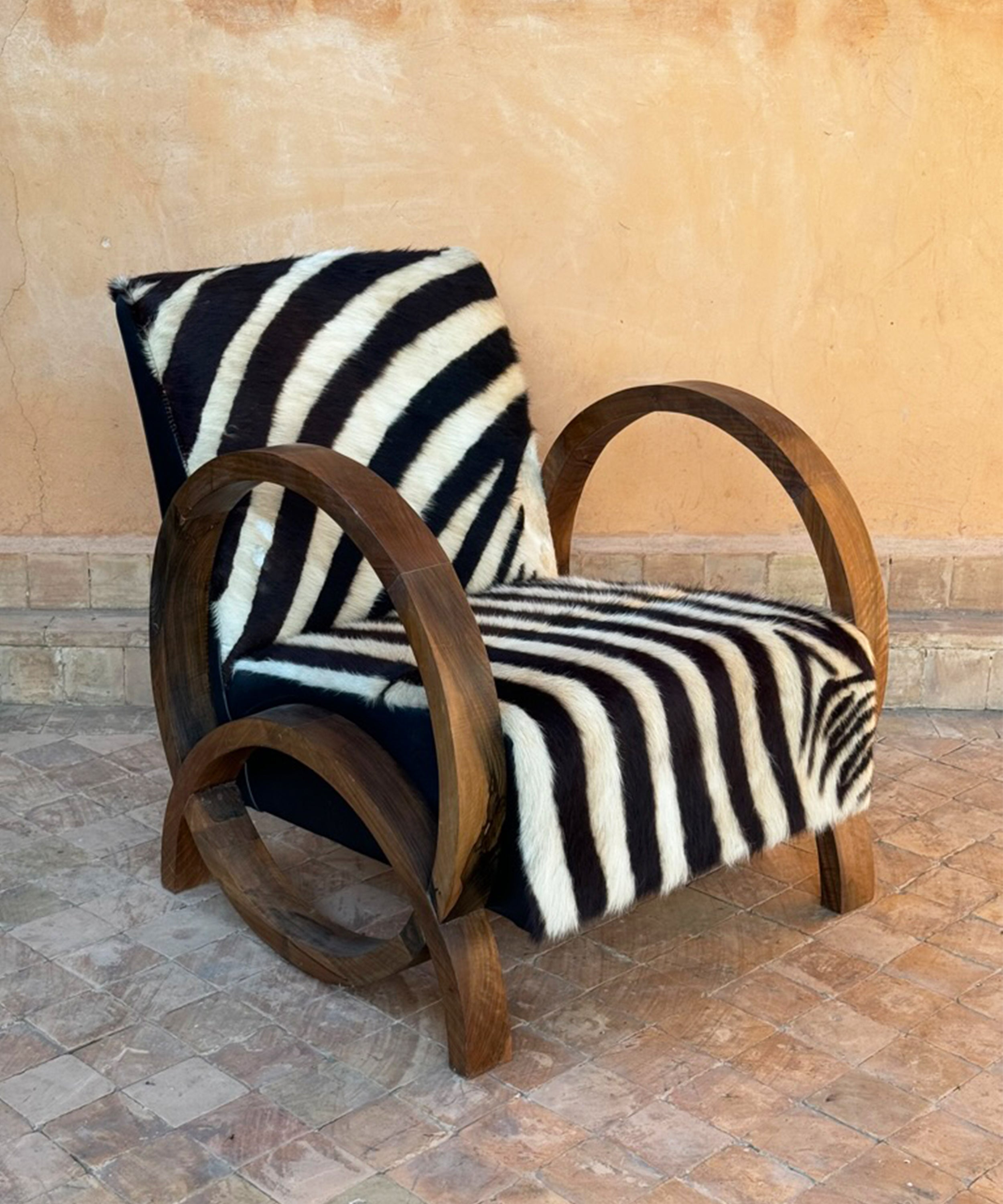 The statement chair, zebra print