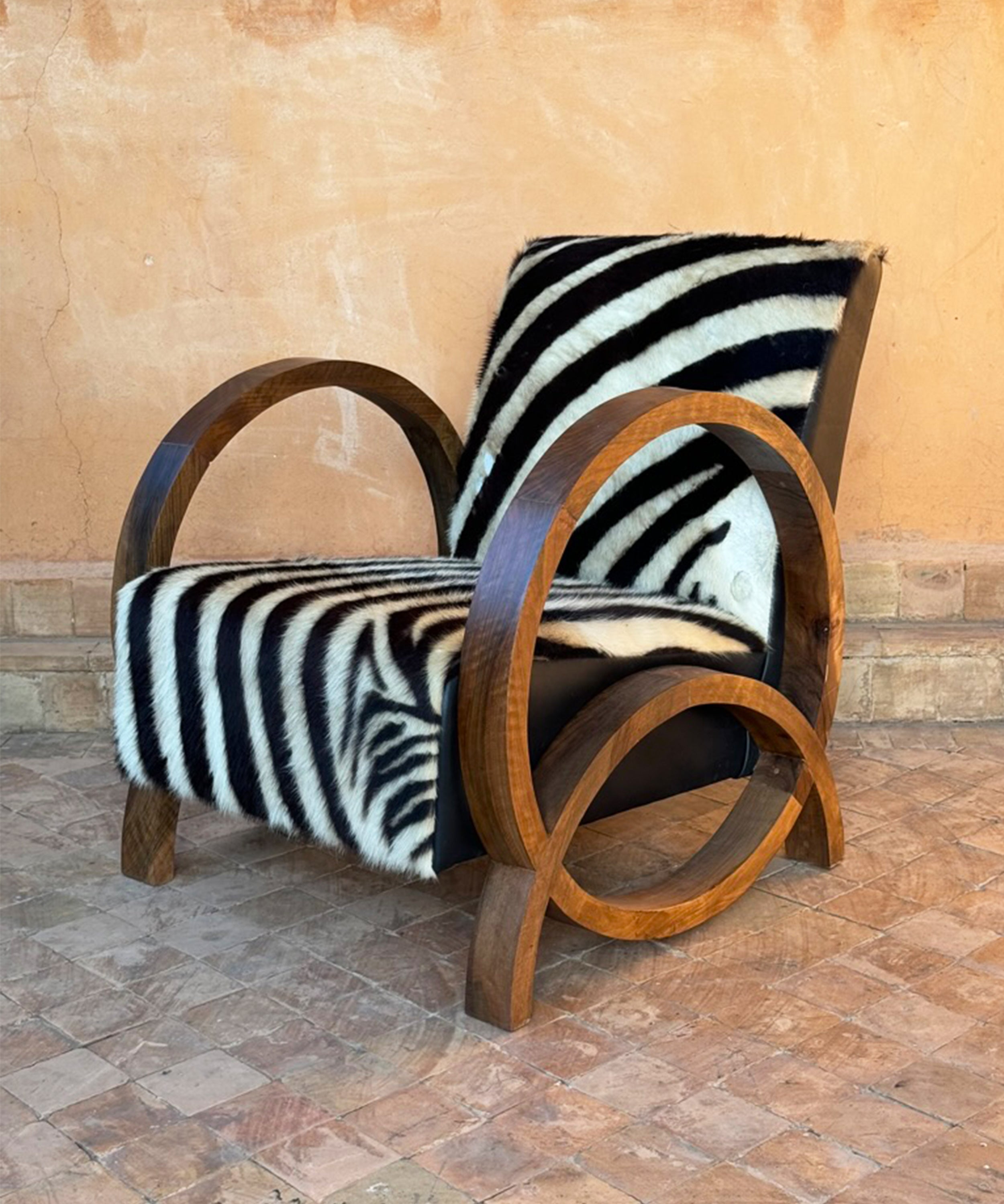 The statement chair, zebra print