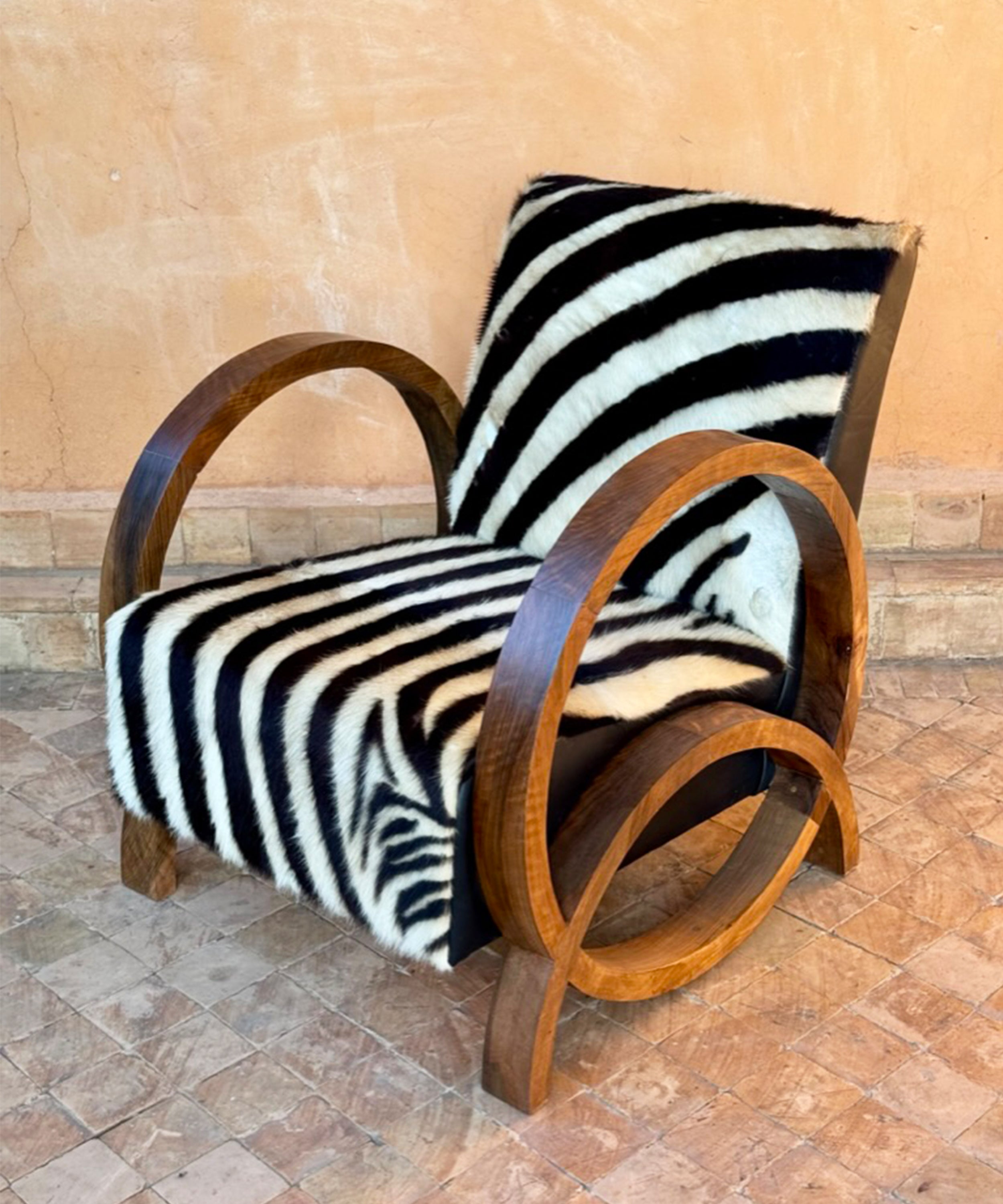 The statement chair, zebra print