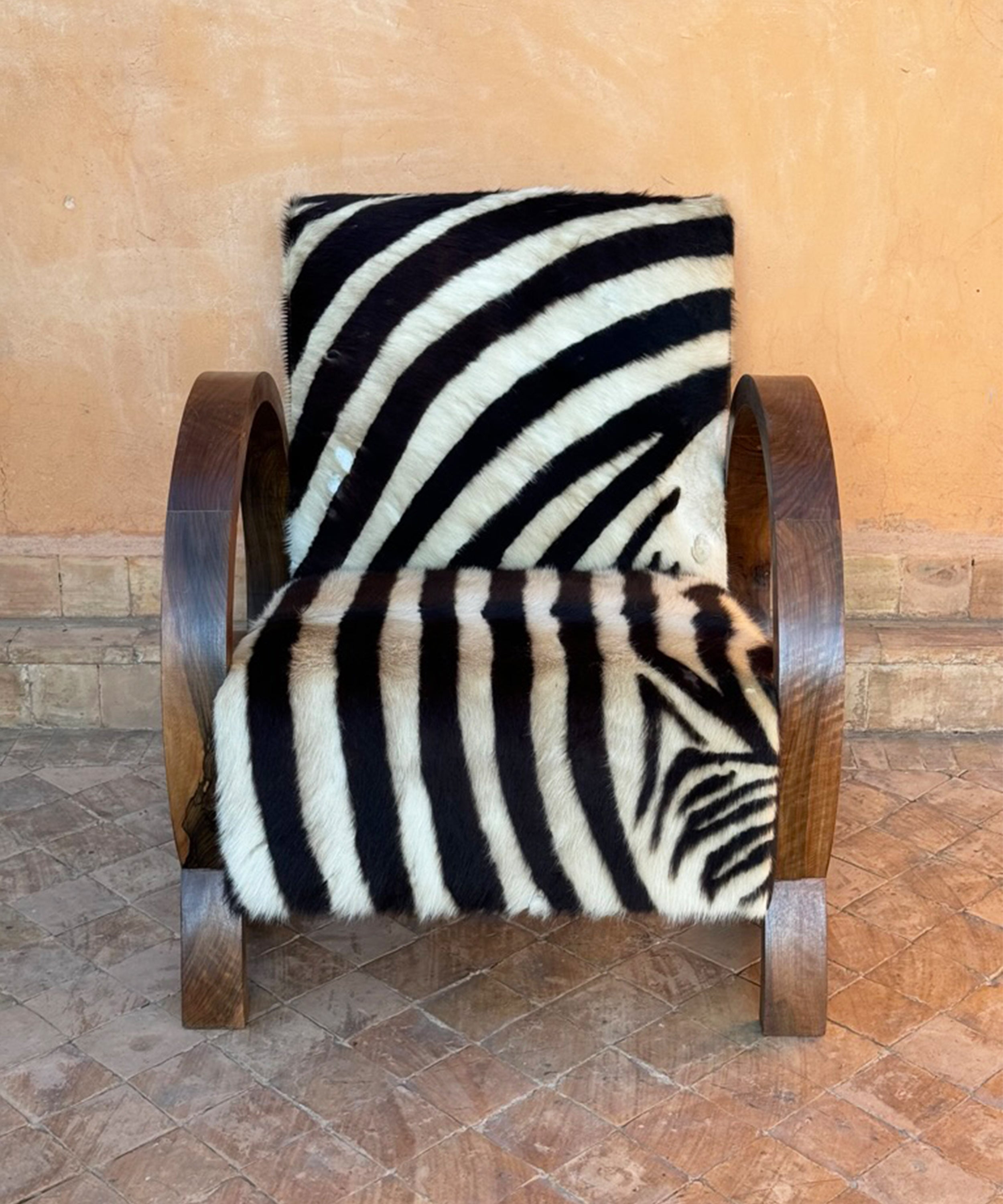 The statement chair, zebra print