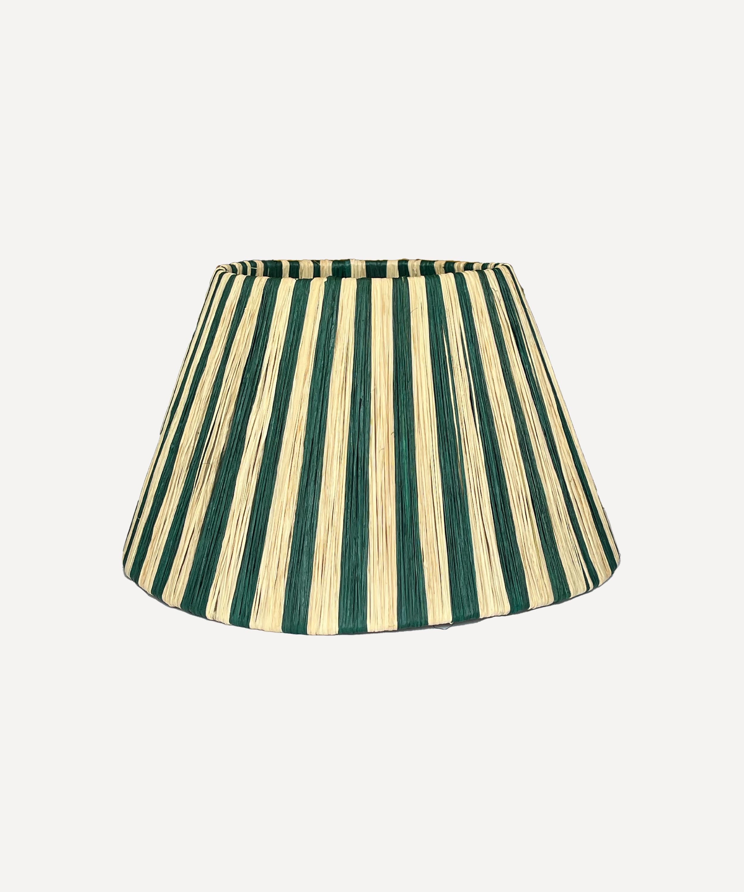 Tangier Raffia Lampshade, Dark Green