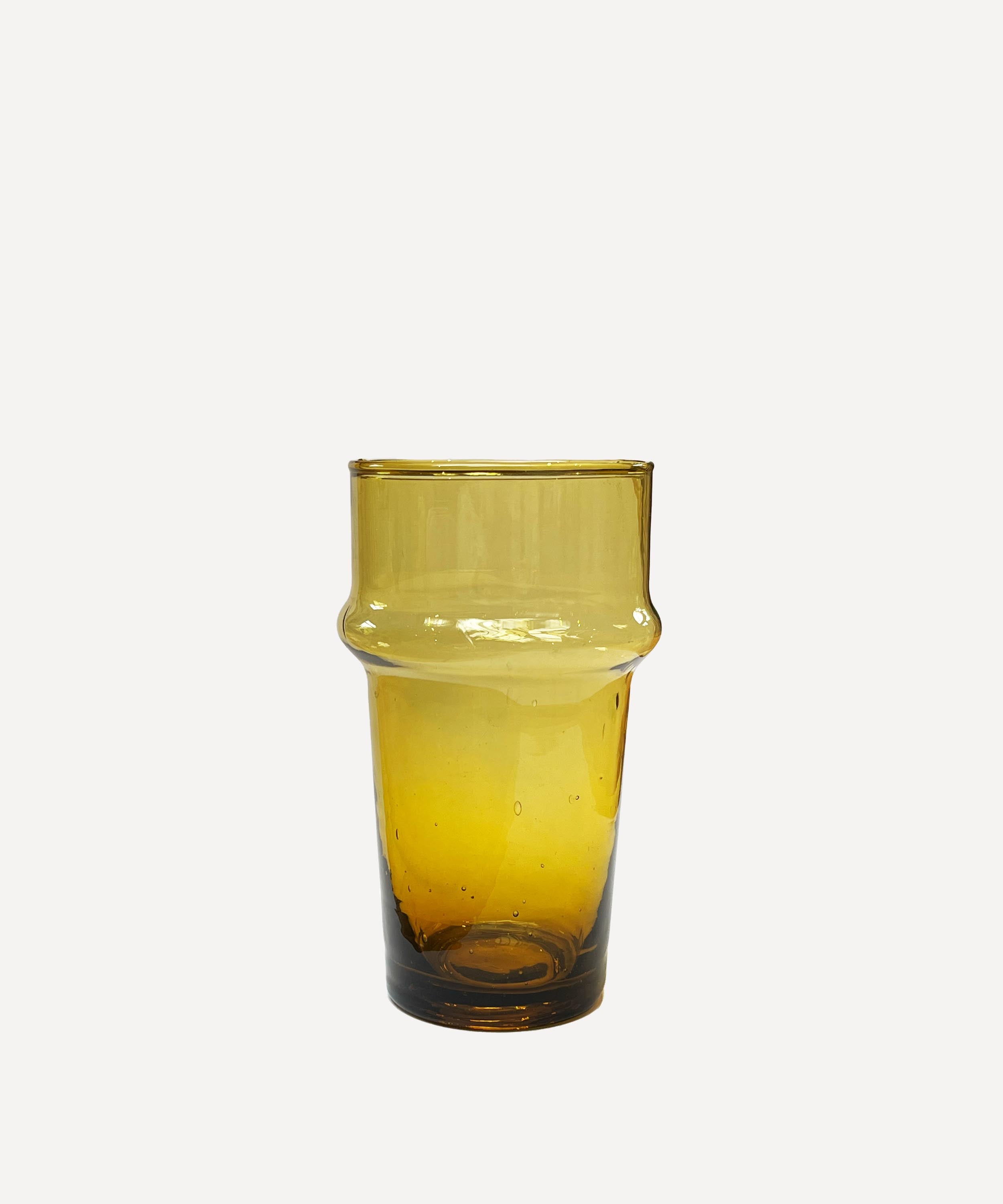 Beldi Glass Tumblers, Set of 6, Amber